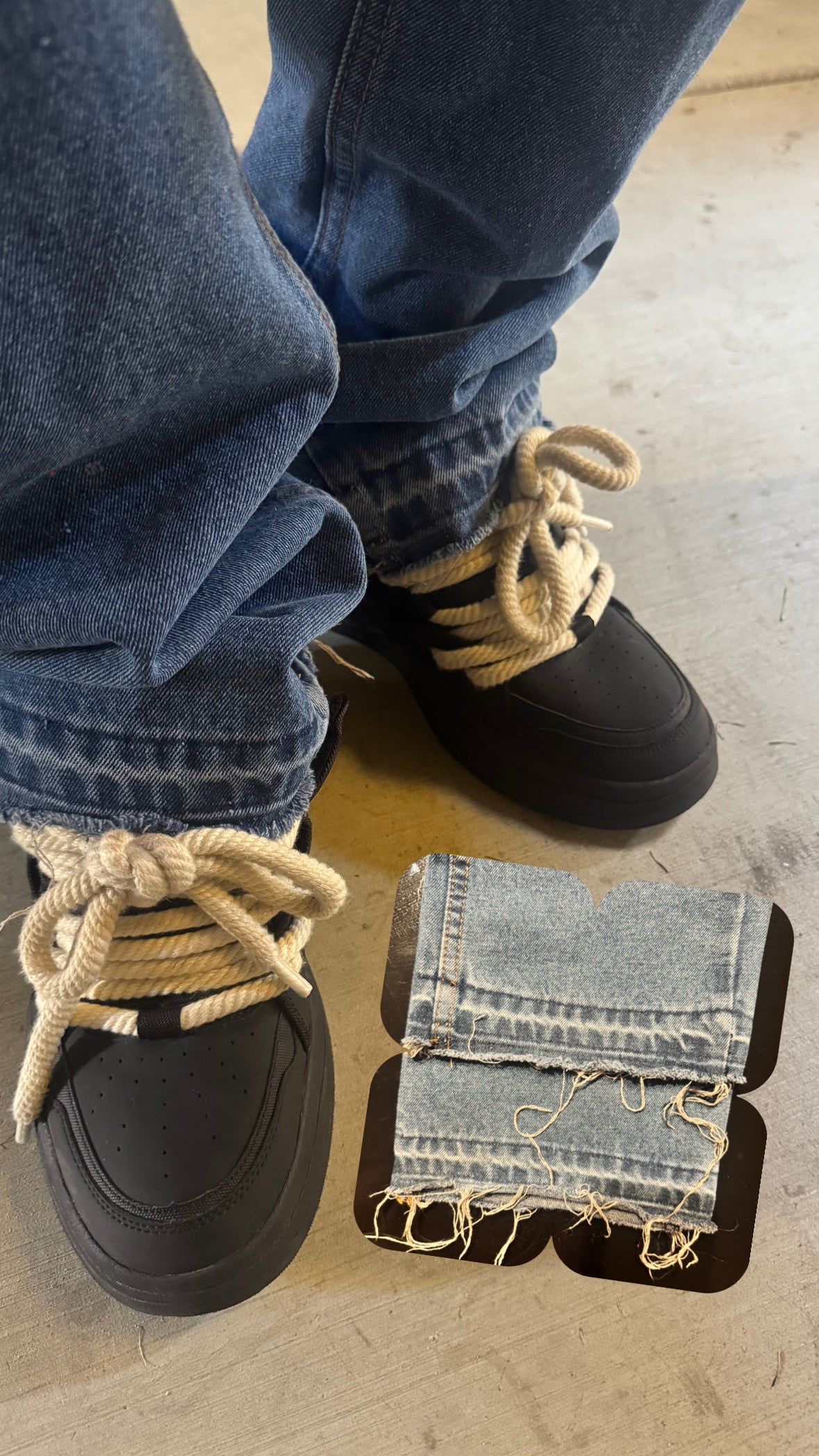midnight blue college denim